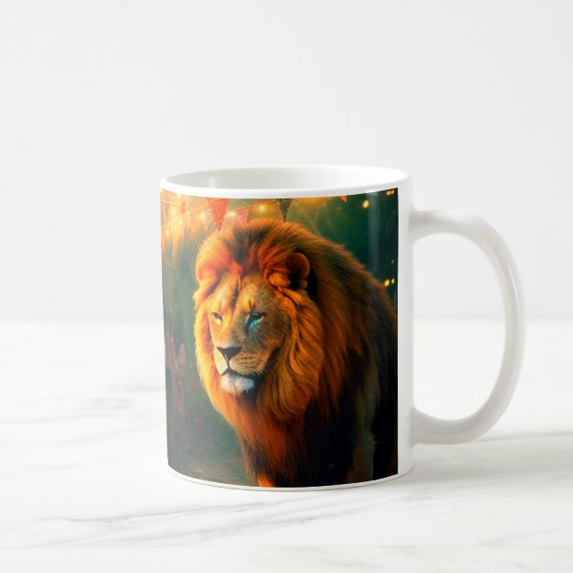 Taza De Café Artsy Lion (Derecha)