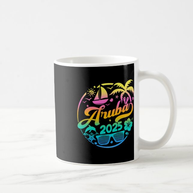 Taza De Café Aruba 2025 Family Vacation Beach Matching Group (Derecha)