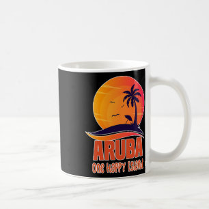 Taza De Café Aruba One Happy Island Hermosa Playa Sunset