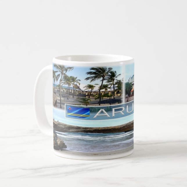 Taza De Café Aruba - Oranjestad - (Anverso izquierdo)