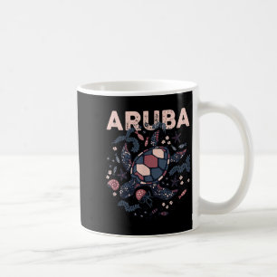 Taza De Café Aruba Viajes Verano Vacaciones Tortuga Arubana Tro