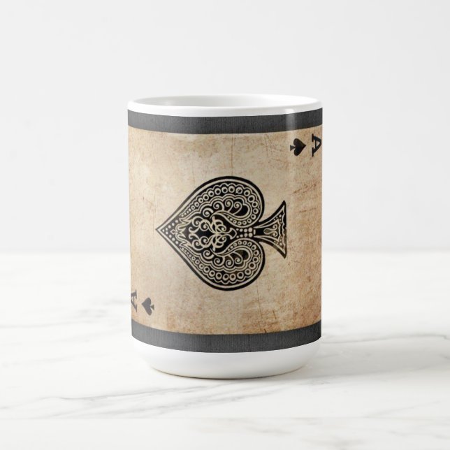 Taza De Café As de espadas lanzar almohada (Centro)