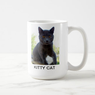 Taza De Café Asalte con la foto del gato y redacta el CAT del
