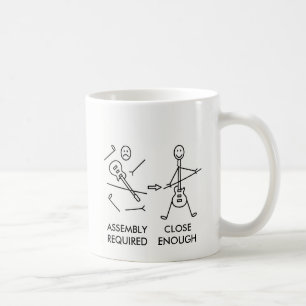 Taza De Café Asamblea divertida de la guitarra de Stickman