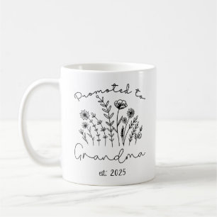 Taza De Café Ascendida a Abuela 2025 Pronto Seré Abuela 2025