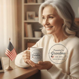 Taza De Café Ascendida a Abuela 2026 Aniversario 250 de América