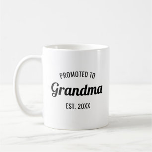 Taza De Café Ascendida a Abuela Est. 2025 Personalizado