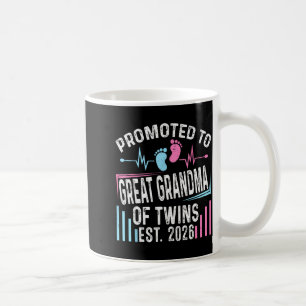 Taza De Café Ascendida a Bisabuela de Gemelos Est 2026 Baby S