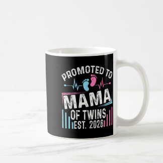 Taza De Café Ascendida a Mamá de Gemelos Est 2026 Shower de Beb