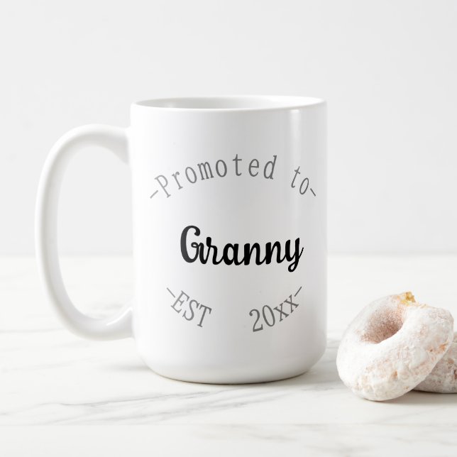 Taza De Café Ascendido a abuela (Con donut)