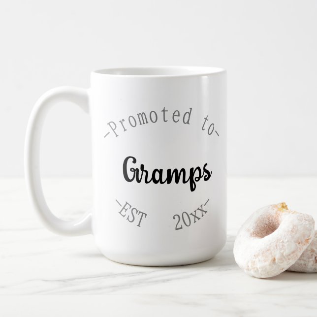 Taza De Café Ascendido a abuelo (Con donut)