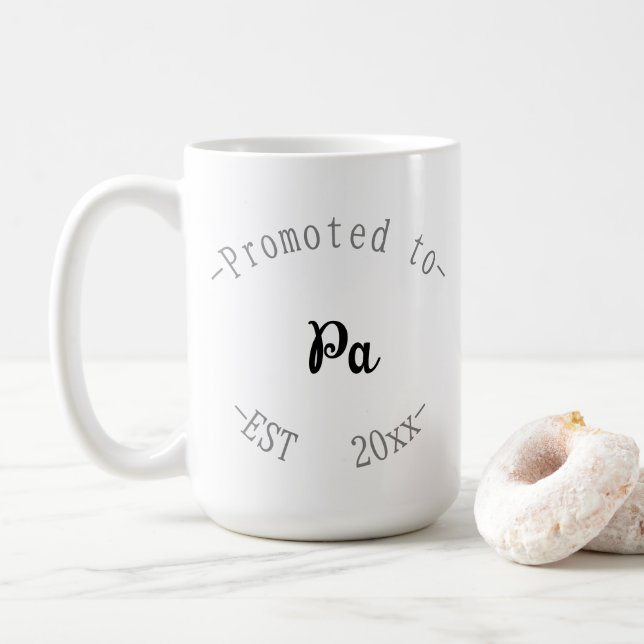 Taza De Café Ascendido a abuelo (Con donut)