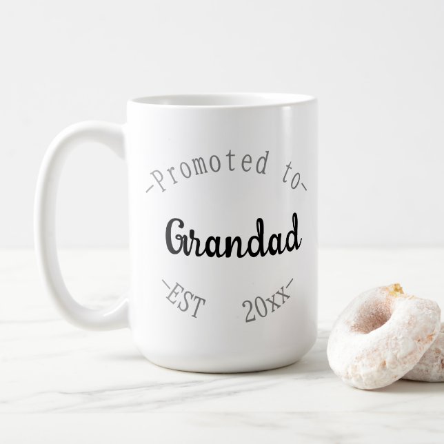 Taza De Café Ascendido a abuelo (Con donut)