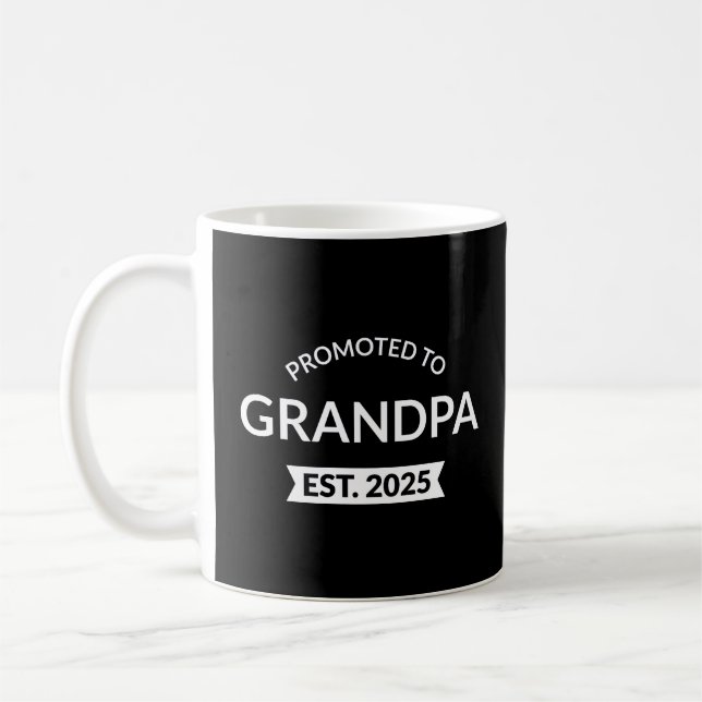 Taza De Café Ascendido a Abuelo Est. 2025 II (Izquierda)