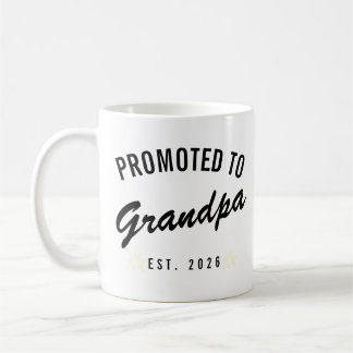 Taza De Café Ascendido a Abuelo Est. 2026
