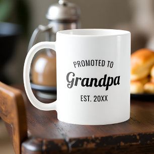 Taza De Café Ascendido a Abuelo Fecha Estimada Personalizado