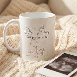 Taza De Café Ascendido a Anuncio de Embarazo Regalo de Gigi