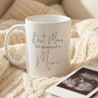 Taza De Café Ascendido a Anuncio de Embarazo Regalo de Mimi