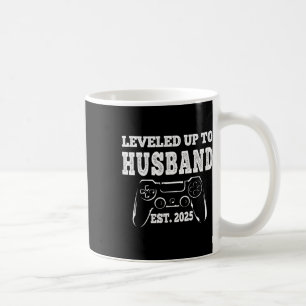 Taza De Café Ascendido a Esposo 2025 Recién Casado Novio Recién