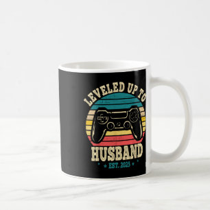 Taza De Café Ascendido a Esposo Est 2025 Recién Casado Despedid