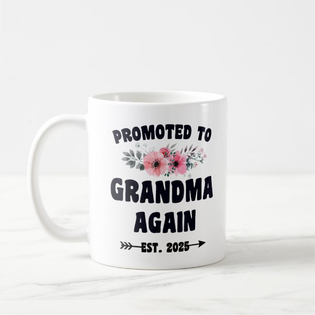 Taza De Café Ascendido A La Abuela De Nuevo Est 2025 (Izquierda)
