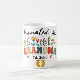 Taza De Café Ascendido a la abuela est. Abuelos BabyMug 2024