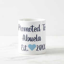 Taza De Café Ascendido A La Armada De Abuela Y La Mug Azul