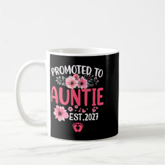 Taza De Café Ascendido a Tía Est 2027 Tía por Primera Vez