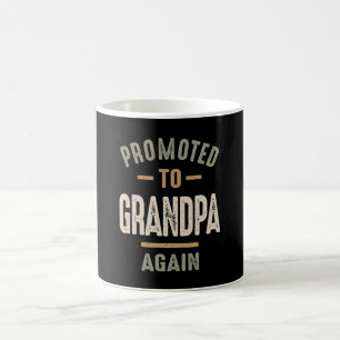 Taza De Café Ascendido al abuelo de nuevo - Padre y abuelo