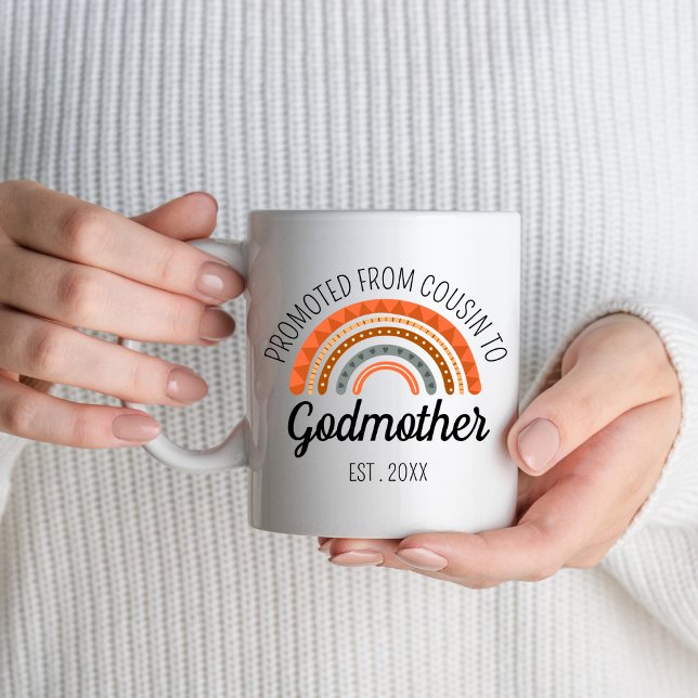 Taza De Café Ascendido De Primo A Madrina Este 2024 (Subido por el creador)