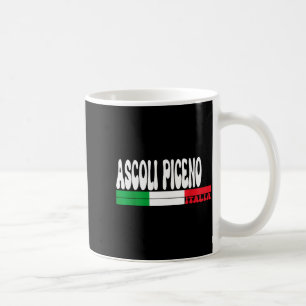 Taza De Café Ascoli Piceno Ciudad Italia Vintage Italia Bandera