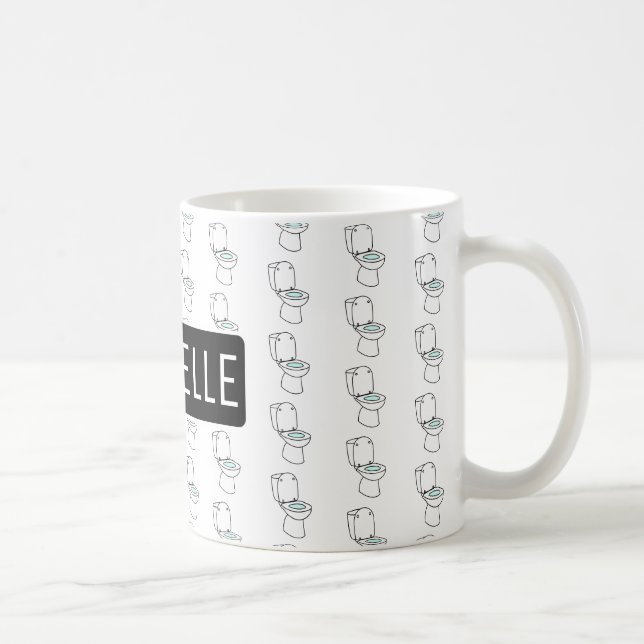 Taza De Café Aseo personalizado (Derecha)