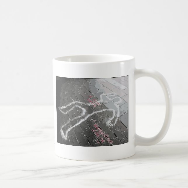 Taza De Café Asesinato alrededor de aquí últimamente (Derecha)