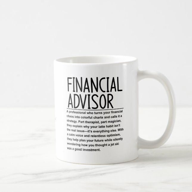 Taza De Café Asesor financiero (Derecha)