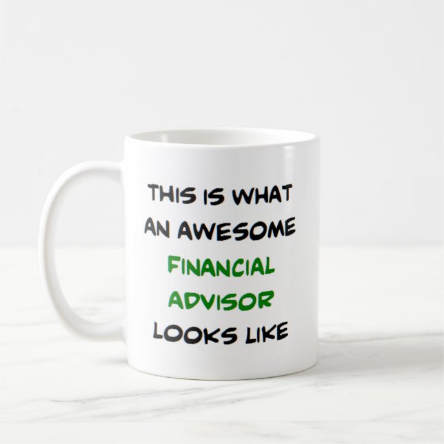 Taza De Café asesor financiero, impresionante (Izquierda)