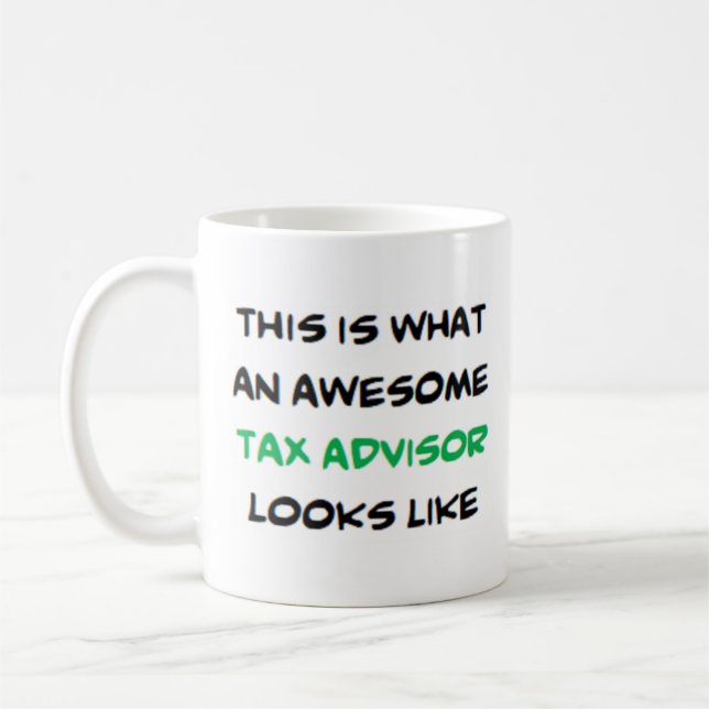 Taza De Café asesor fiscal, impresionante (Izquierda)