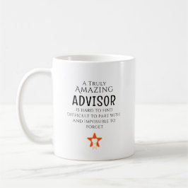 Taza De Café Asesor Increíble Difícil De Encontrar Regalo Perso