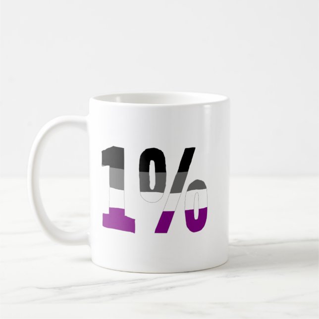 Taza De Café Asexuality: el 1% (Izquierda)