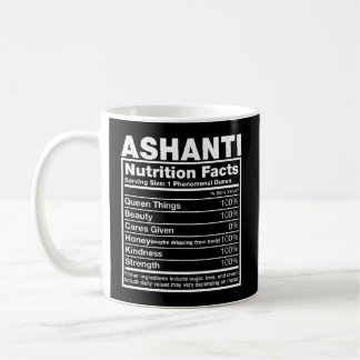Taza De Café Ashanti Nutrición Hechos Nombre Ashanti