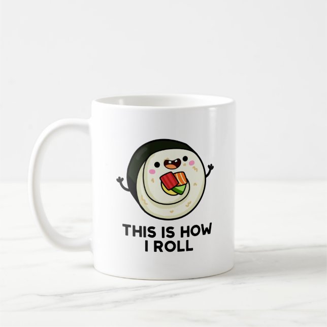 Taza De Café Así Es Como Pun Sushi Funny (Izquierda)