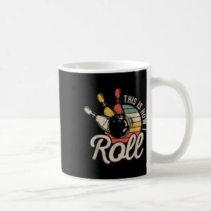 Taza De Café Así es como ruedo Retro divertido equipo de bolos 