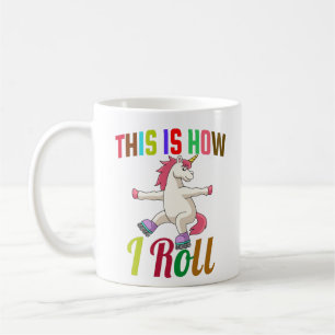 Taza De Café Así es como ruedo - Unicornio de patinaje sobre ru