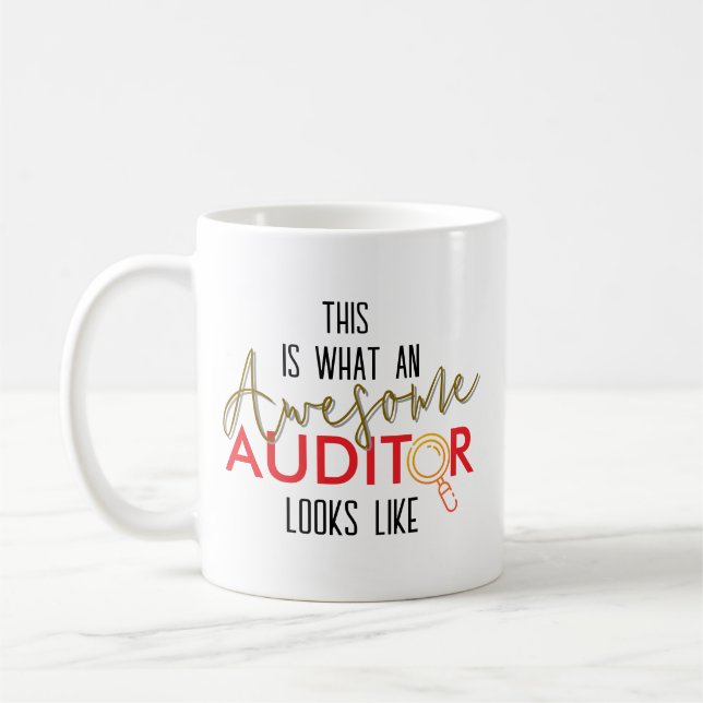 Taza De Café Así es como se ve un auditor personalizado (Izquierda)
