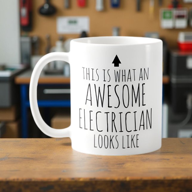 Taza De Café Así es como se ve un electricista maravilloso (Subido por el creador)