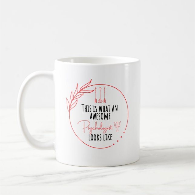 Taza De Café Así es como se ve un psicólogo genial (Izquierda)