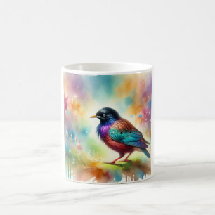 Taza De Café Asian glossy starling 050824AREF145 - Watercolor