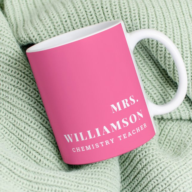Taza De Café asignatura moderna de profesores de escuela de nom (Subido por el creador)