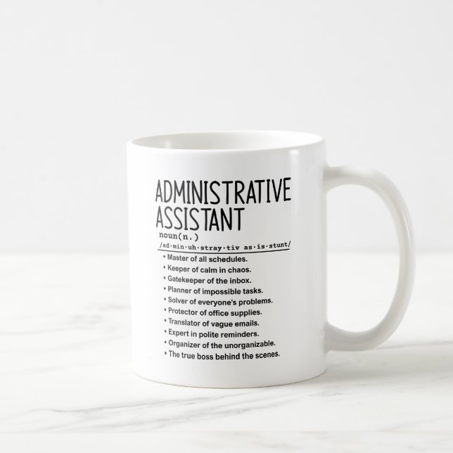Taza De Café Asistente administrativo (Derecha)