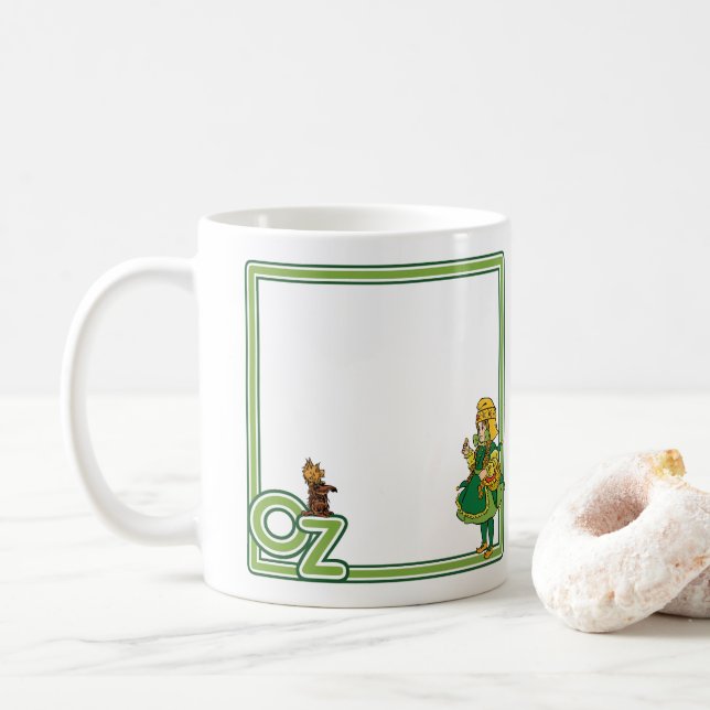 Taza De Café Asistente de cosecha de Oz; Dorothy y Toto (Con donut)