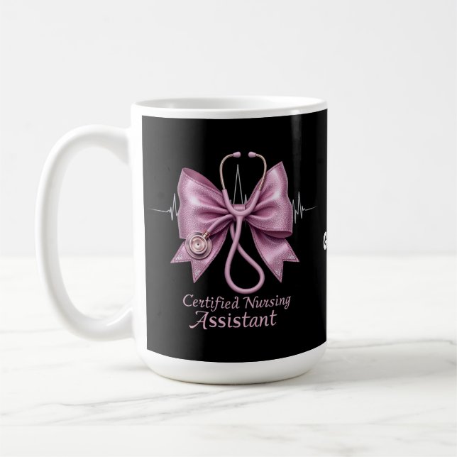 Taza De Café Asistente de Enfermería certificado CNA Coquette B (Izquierda)
